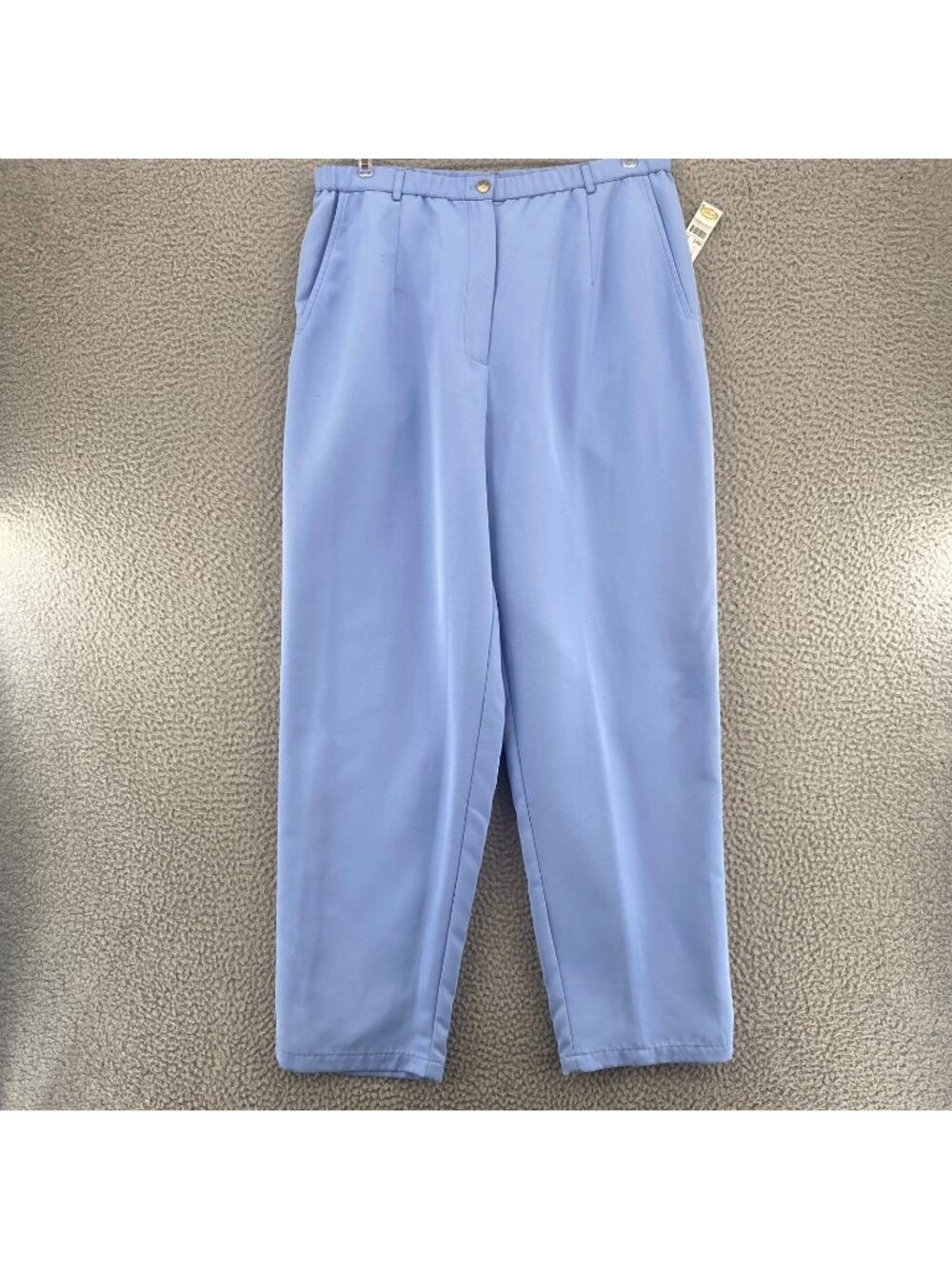 Talbots Pants Womens 14W Blue Vintage High Rise Straight Leg Trousers Pocket NWT